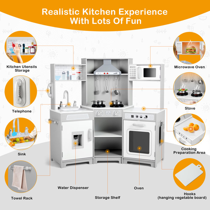 JOYLDIAS Preschool Kitchen Set & Reviews Wayfair